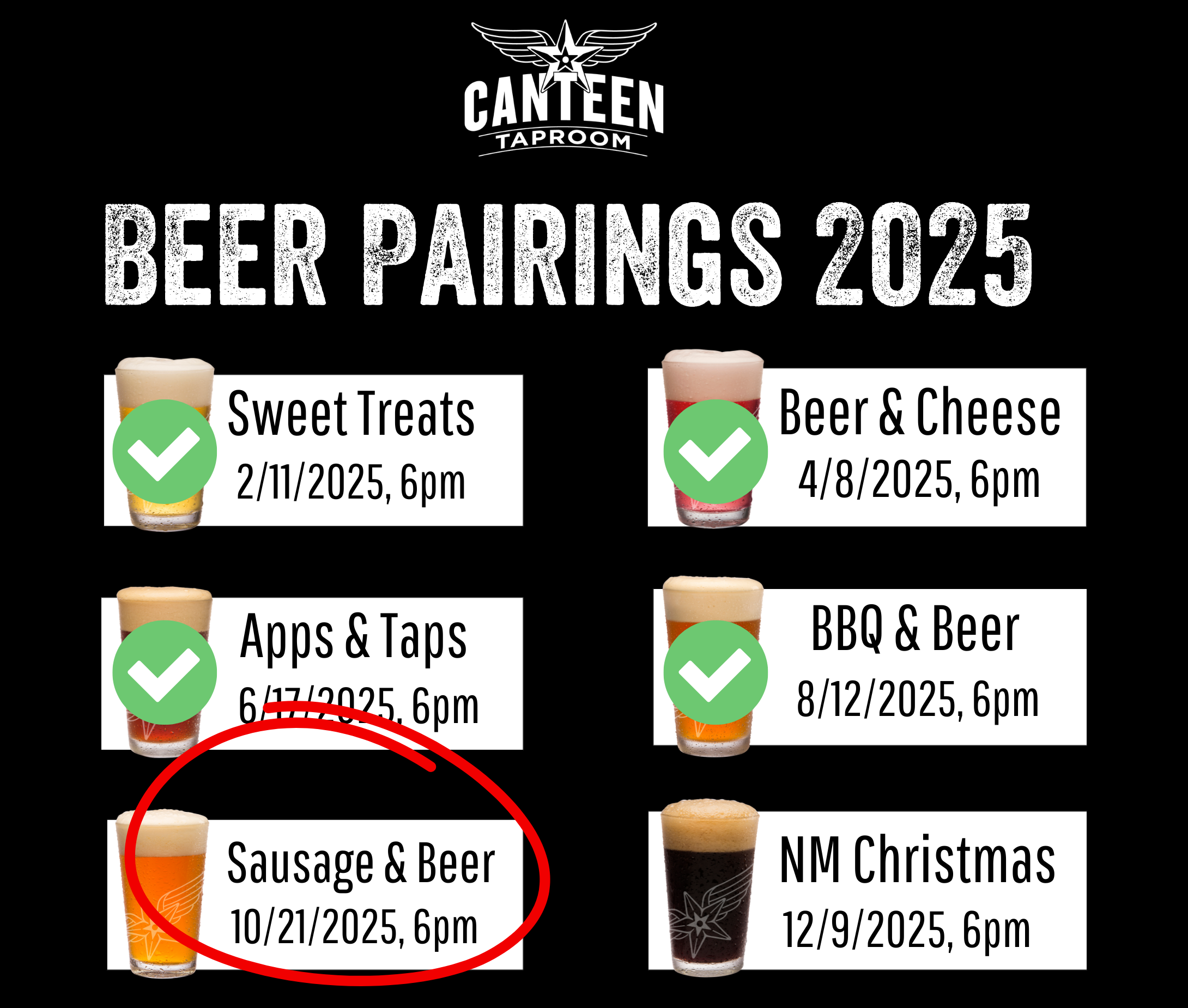 Taproom Beer Pairings