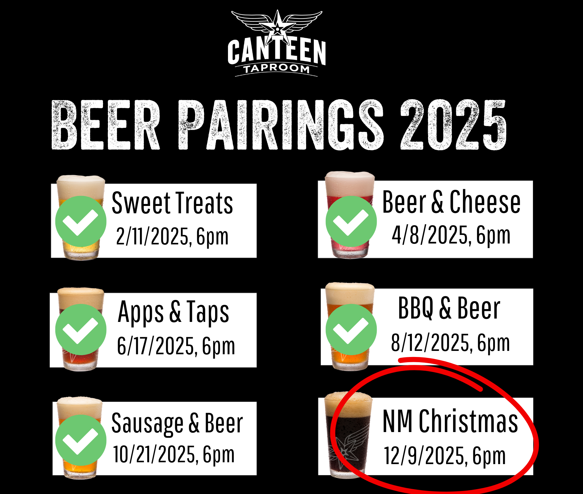 Taproom Pairings- Christmas